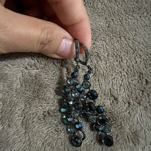 Stunning Long Givenchy Earrings - Blue